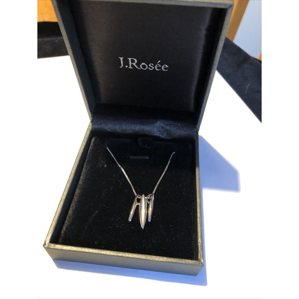 J Rosee Sterling silver necklace 16” New In Box